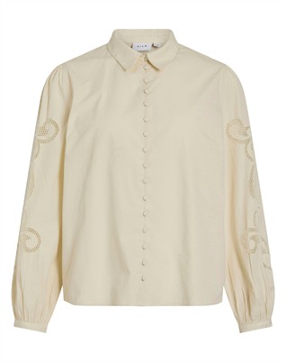 VIBelima Lace Skjorte - Birch